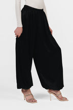 The Silk Balloon Pants - Black