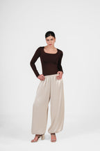 The Silk Balloon Pants - Creamy