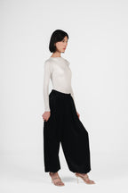 The Silk Balloon Pants - Black