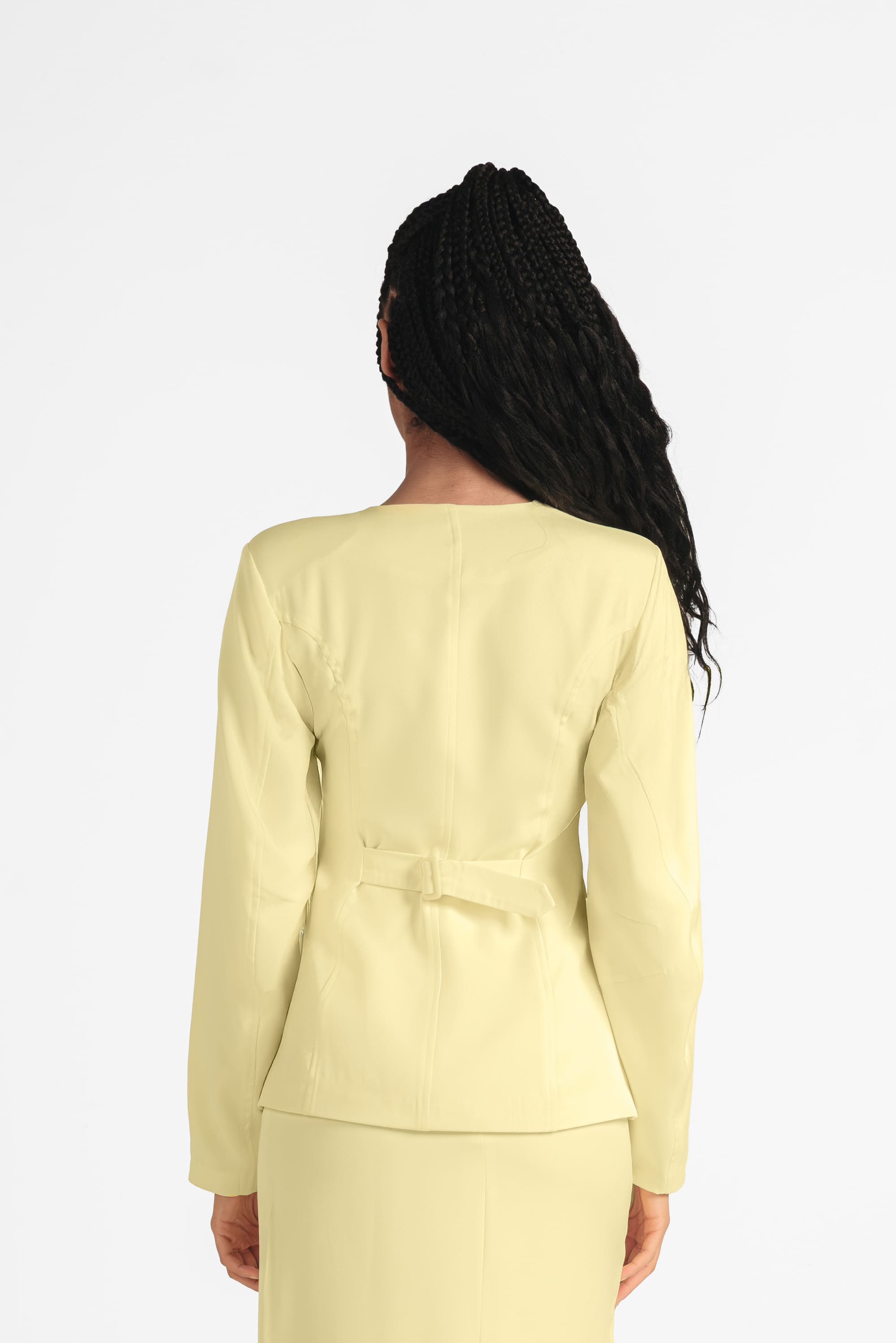 The Silhouette Blazer - Butter Yellow
