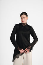 The Silk - Lace Asymmetrical Blouse