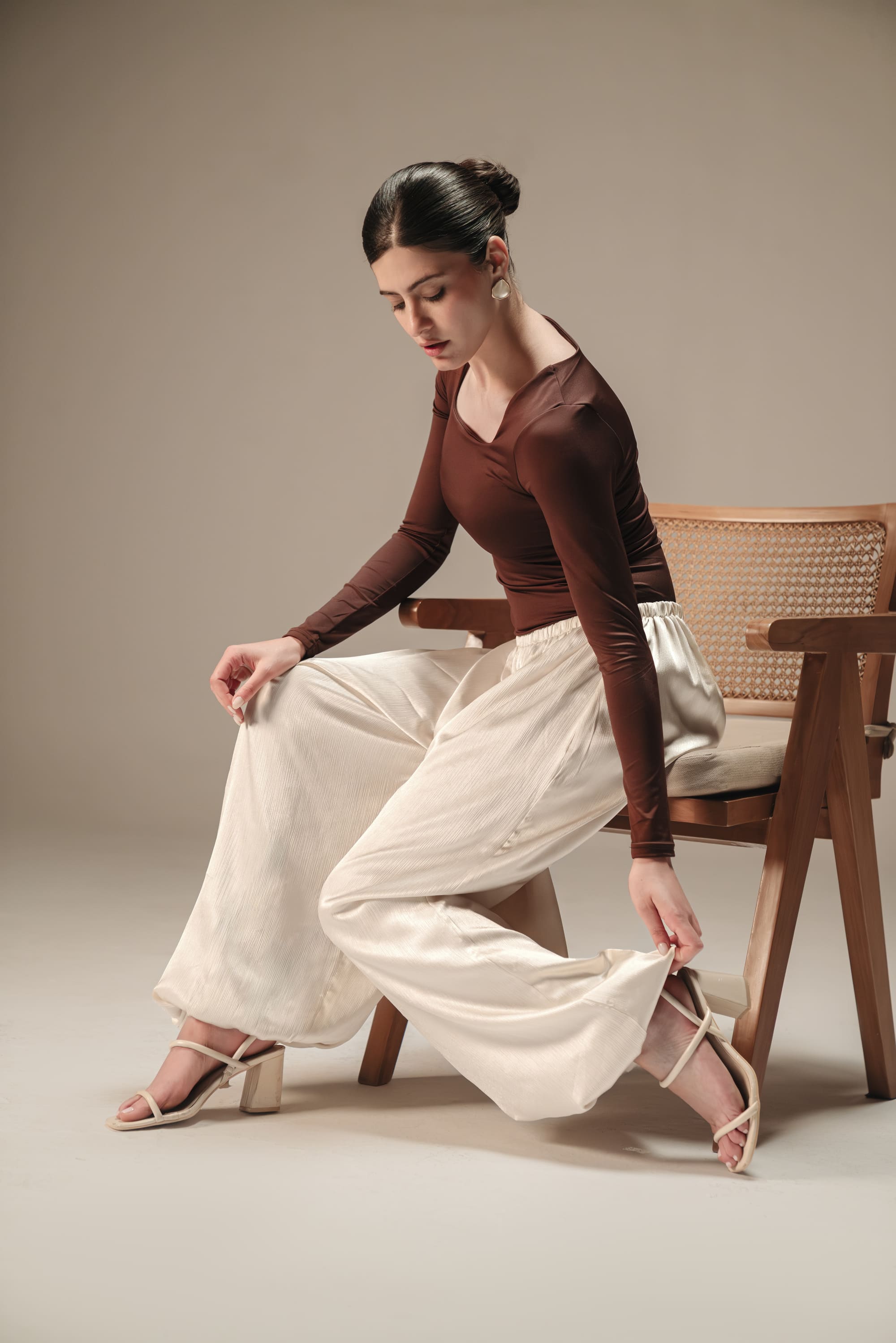 The Silk Balloon Pants - Creamy