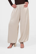 The Silk Balloon Pants - Creamy