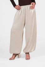 The Silk Balloon Pants - Creamy