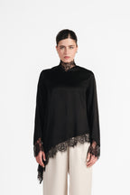 The Silk - Lace Asymmetrical Blouse