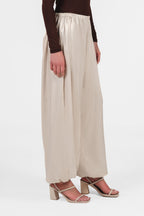 The Silk Balloon Pants - Creamy