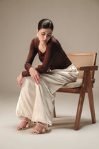 The Silk Balloon Pants - Creamy