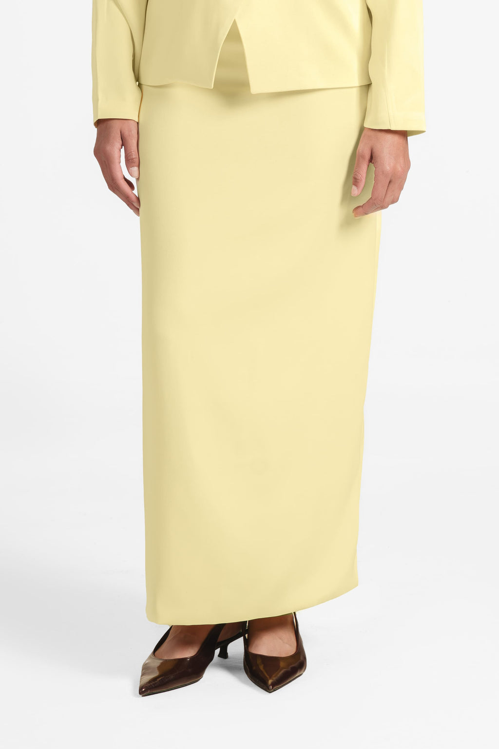 The Pencil Skirt - Butter Yellow