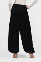 The Silk Balloon Pants - Black