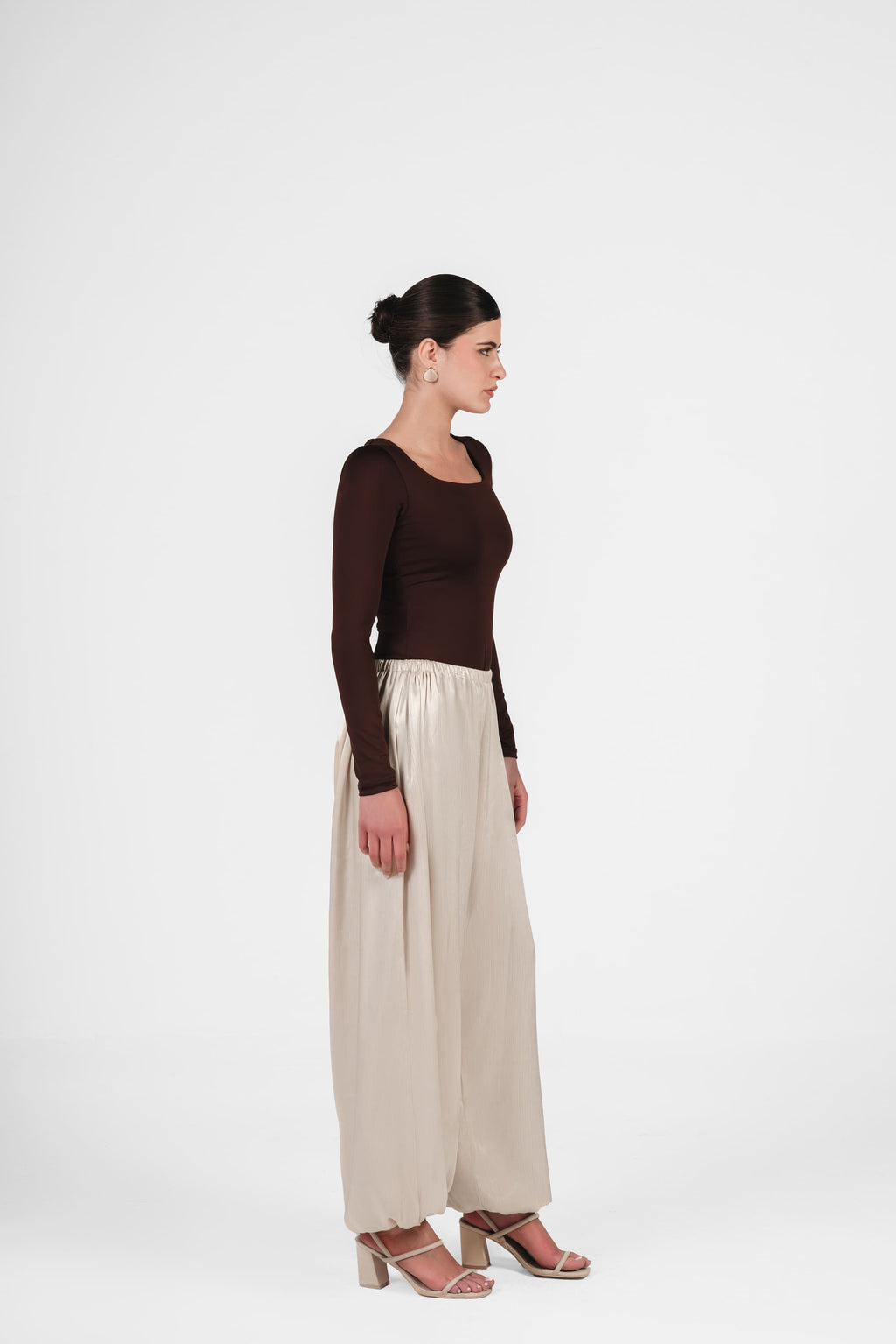 The Silk Balloon Pants - Creamy