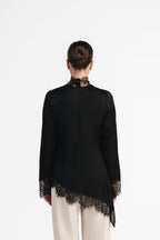 The Silk - Lace Asymmetrical Blouse