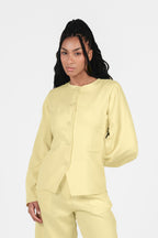 The Silhouette Blazer - Butter Yellow