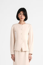 The Silhouette Blazer - Creamy