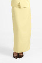 The Pencil Skirt - Butter Yellow