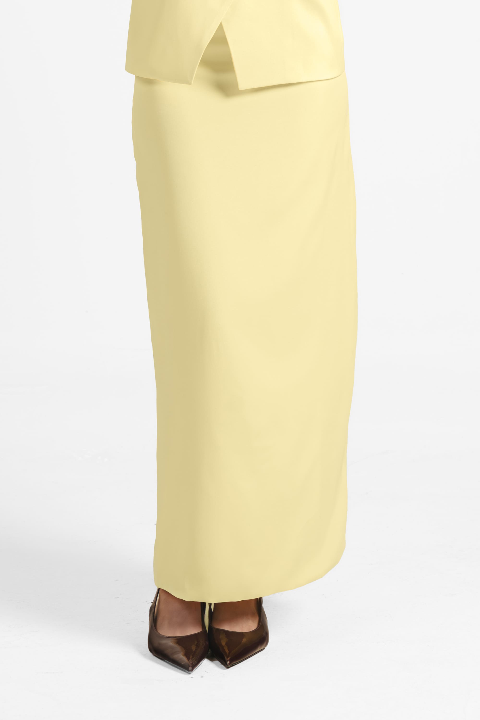 The Pencil Skirt - Butter Yellow