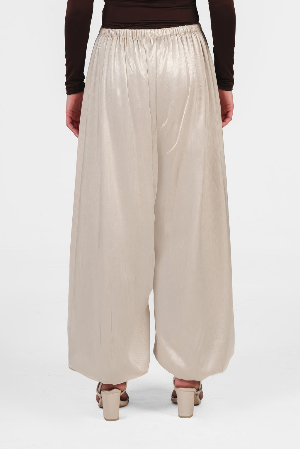 The Silk Balloon Pants - Creamy