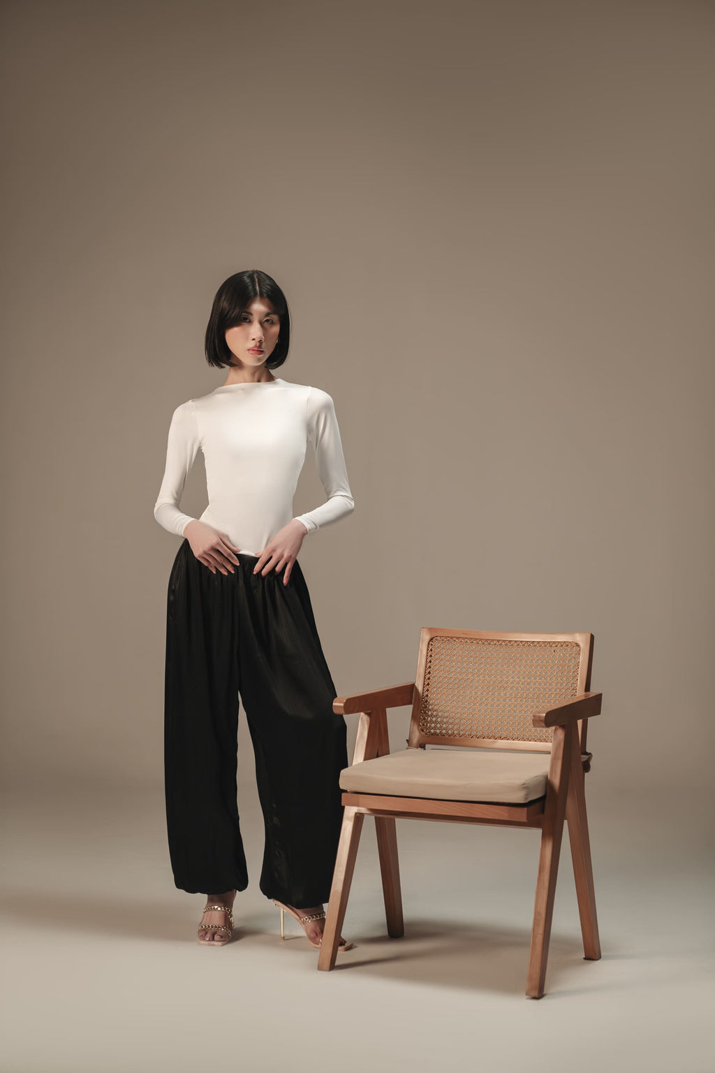 The Silk Balloon Pants - Black