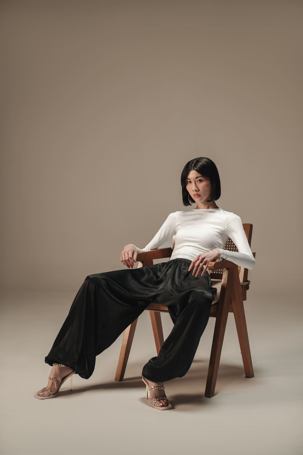 The Silk Balloon Pants - Black