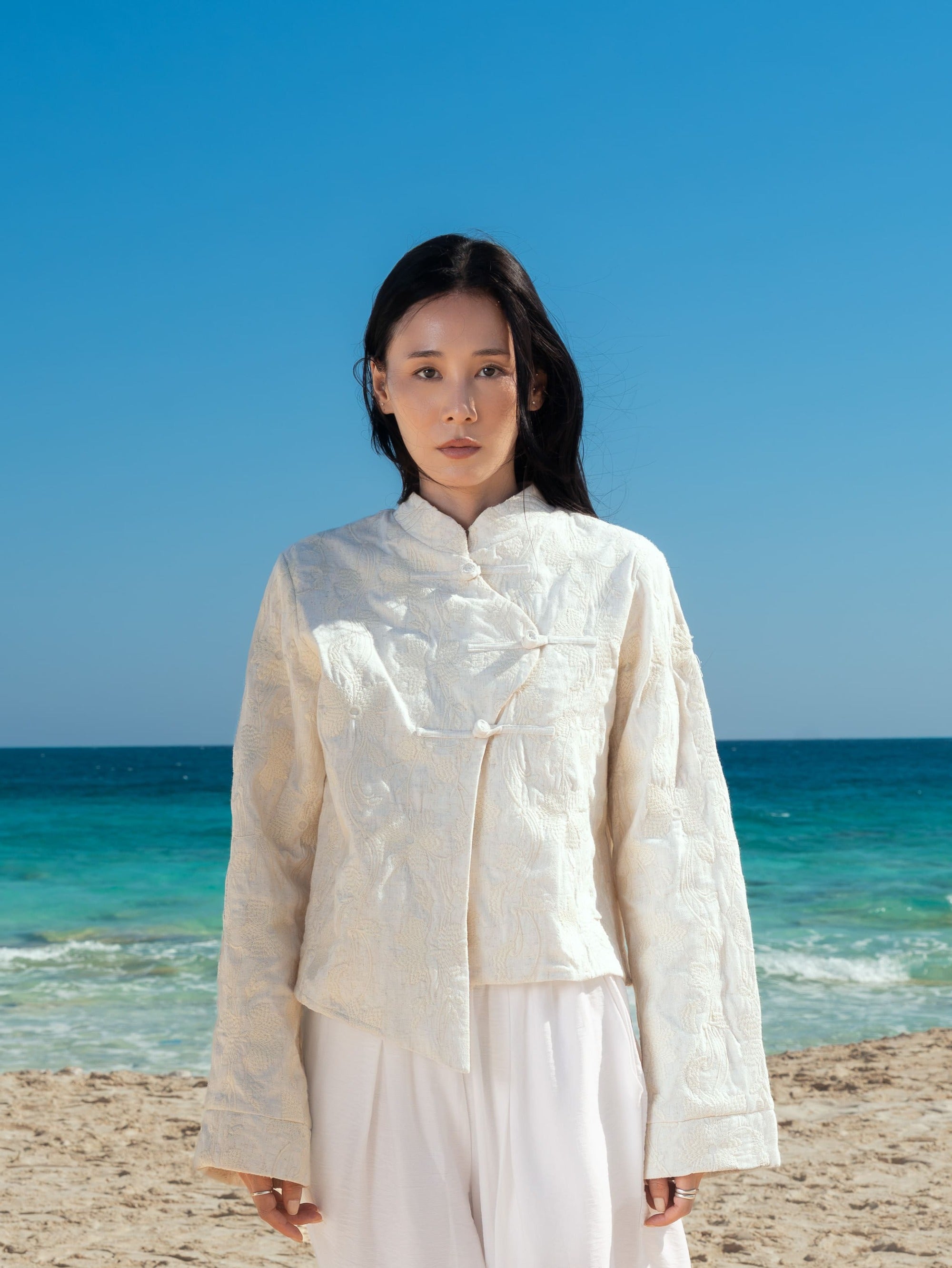 The Linen Embroidered Jacket