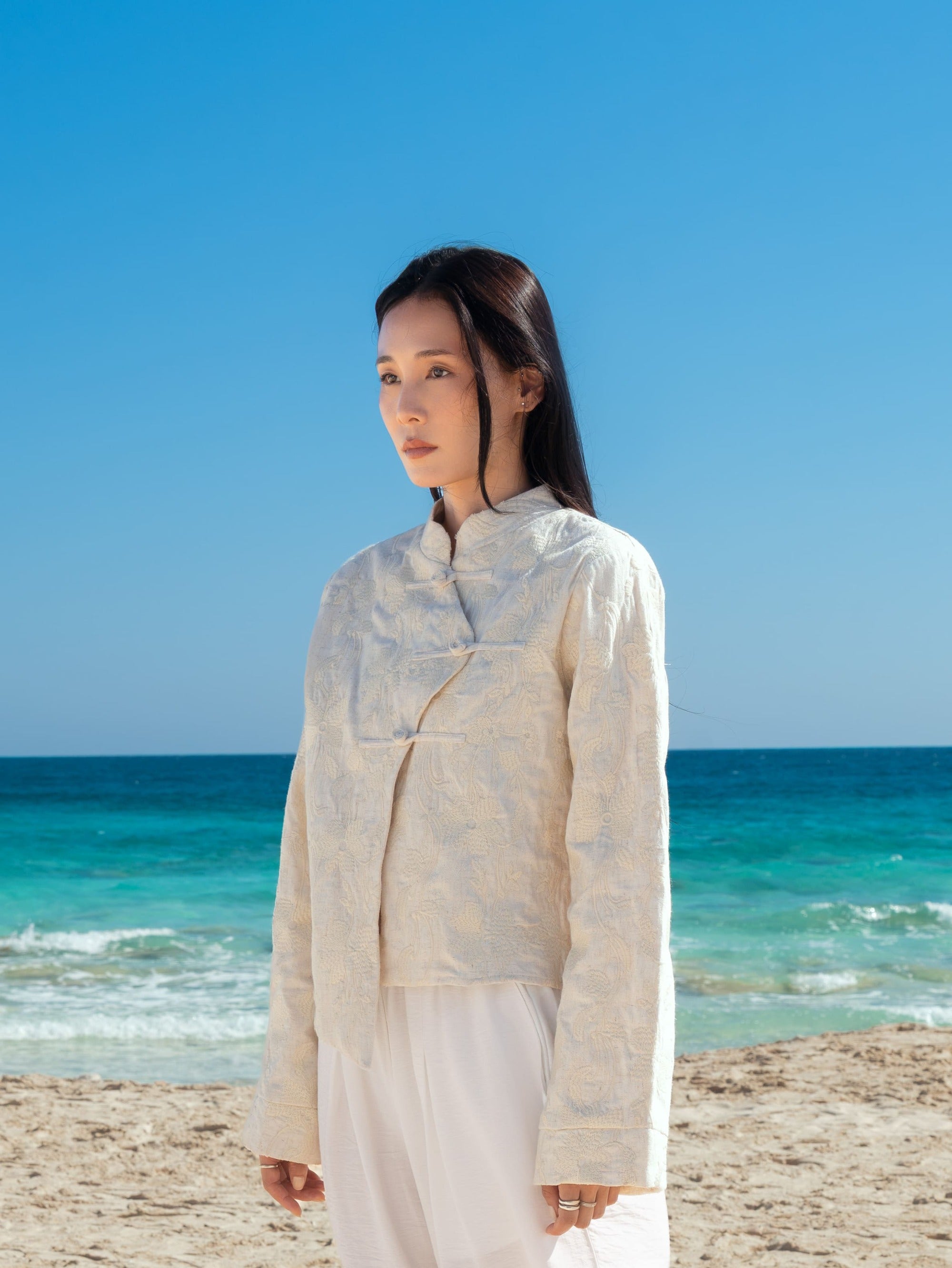 The Linen Embroidered Jacket