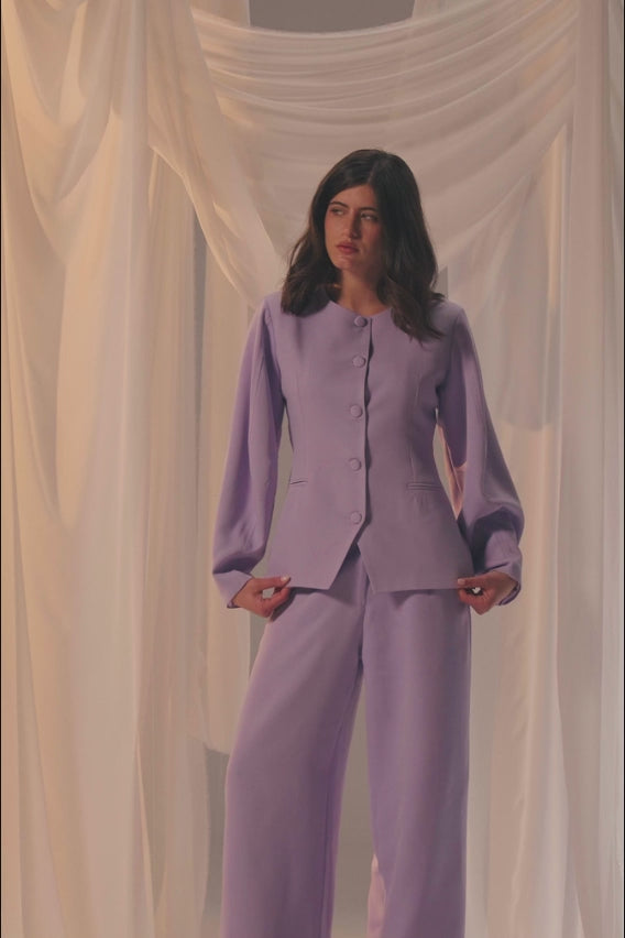 The Silhouette Blazer - Lilac